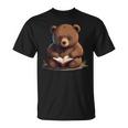 Cute Bear Is Reading a Book Reading Bear T-Shirt