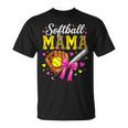 Cute Softball Mama Mother's Day Softball Mom Sports Player T-Shirt