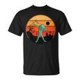 Dabbing Alien ハロウィン 面白い ダブ ダンス ポーズ トリック オア トリート Tシャツ