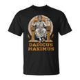 Dadicus Maximus Divertida Mitología Romana Día Del Padre Papá Broma Camiseta unisex