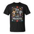 Dia De Los Muertos Calavera Day Dead Guitarequelette Dansante T-Shirt