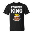 Divertente Pancake King Per Gli Amanti Dei Pancake Uomini Papà Ragazzi Maglietta