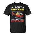 I Don't Need Wings I Have Rotor Blade ヘリコプター パイロット Tシャツ