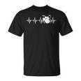Drums Heartbeat ドラマー&パーカッショニスト音楽愛好家向け Tシャツ