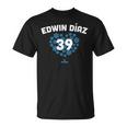 Edwin Diaz Heart New York Baseball Fansalentines Tシャツ
