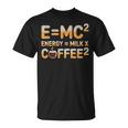 EMc2物理学が語る、コーヒーを介したオタクのダジャレ・エネルギー Tシャツ
