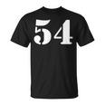 Fifty Four 数字 54 ナンバー Tシャツ
