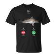 Fih Calling スペルミスフィッシュ 電話を受け入れる 魚 Tシャツ