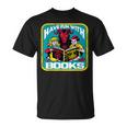 Have Fun With Books Sarcastic Occult Retro Comic Dark Humor T-Shirt