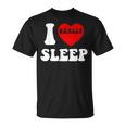 I Loveleep Heart Naps Lazy Relaxing For Men Tシャツ