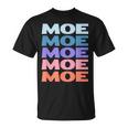 Modern Repeated Text Moe Tシャツ