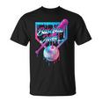 Mom Mama Baseball Ice Cream Drip Birthday T-Shirt
