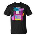 The Future Is Here フロッピーディスクディスクディスクレトロ80年代vaporwave Tシャツ