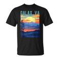 Galaxirginia Usa 山景色 サンセットスタイルデザイン Tシャツ