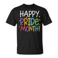 Happy Pride Month レインボー ゲイプライド アリー Lgbt メンズ レディース キッズ Tシャツ