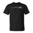 Heartbeat ミシンキルティングミシン。 Tシャツ