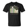 I'm Booked Tonight Cozy Floral Book Lover Graphic T-Shirt