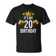 It's My 20Th Birthday Party 20歳 誕生日 メンズ レディース Tシャツ