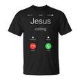 Jesus Calling Jesus Phone クリスチャンtシャツ Tシャツ