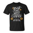 Just One More Chapter Tee Book Lover With Sunflowers T-Shirt