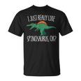 I Just Really Like スピノサウルス Ok 恐竜 キッズ スピノサウルス Tシャツ