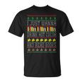 I Just Wanna Drink Hot Cocoa And Read Books Xmas Reading Fan T-Shirt I Just Wanna Drink Hot Cocoa And Read Books Xmas Reading Fan T-Shirt