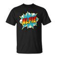 Kids Boys Alfie Name Comic Book Superhero T-Shirt