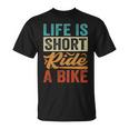 Life Ishort Ride A Bike Motorcycle Rider 長袖tシャツ Tシャツ