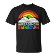 Take A Look It's In A Book Reading Retro Rainbow Vintage T-Shirt Take A Look It's In A Book Reading Retro Rainbow Vintage T-Shirt