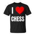 I Love Chess ハートギフト メンズ レディース キッズ アパレル 服 Tシャツ