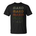 Love Heart Mako グランジ ビンテージスタイル ブラック マコ Tシャツ