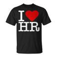 I Love Hr レッドハート 人事 Tシャツ