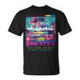 I Love Miami & Miami Loves Me Cool Miami Illustration Tシャツ
