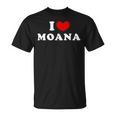 I Love Moana 私は愛する Moana Tシャツ