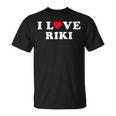 I Love Riki マッチング 彼女&彼氏 リキ 名前 Tシャツ