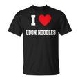 I Love うどん麺 Tシャツ