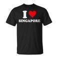 I Loveingapore Heart シンガポールギフト Tシャツ
