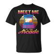 Meet Me At The Arcade Gameraporwave レトロビデオゲーム ゲーマービデオゲーム Tシャツ