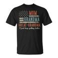 Mom Grandma Great Grandma Us Flag I Just Keep Getting Better T-Shirt