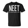 Neetネット 教育・雇用・トレーニングなし Tシャツ