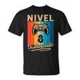 Niños Nivel 8 Años Regalo Cumpleañosideojuegos Gamer Camiseta unisex