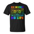 No Music No Life、ヴィンテージカセット音楽愛好家。 Tシャツ