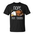 Nope Not Todayleeping American Bald Eagle Nap Early Bird Tシャツ