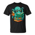 Octopus Reading Book Reading Bookworm Reader T-Shirt Octopus Reading Book Reading Bookworm Reader T-Shirt