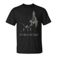 Okkult Gothicatan Brennende Kirche Antichrist Baphomet T-Shirt
