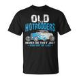 Old Hotrodders Never Die They Just Run Out Of Gas 米国車 ホットロッド Tシャツ