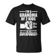 Oy Abuela De 2 Niños Abuela Cuello Camiseta unisex