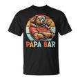 Papa Bär Papa Bearatertagohn Tochter 2 Kinder Retro T-Shirt