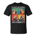 Parrot Love Reading And Parrots Child Book Lover T-Shirt