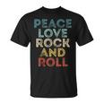 Peace Love Rock And Roll ピース・ラブ・ロックンロールtシャツ ロックンロール・ミュージック Tシャツ